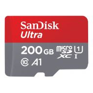 SanDisk Sandisk Ultra 200GB Micro SDXC UHS-I Card with Adapter -A 100MBs U1 A1 - SDSQUAR-200G-GN6MA