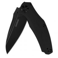Kershaw Natrix-Black Pocket Knife (7007BLK); 3.25 In. 8Cr13MoV Black Oxide Coated Blade; 3D-Machined G10 Handle, KVT Ball-Bearing Opening, Flipper, Sub-Frame Lock, Reversible Deep-