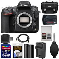 Nikon D810 Digital SLR Camera Body with 64GB Card + Battery & Charger + Case + GPS Adapter + Kit