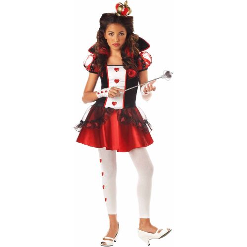 제네릭 Generic Wonderlands Queen of Hearts Girls Teen Halloween Costume