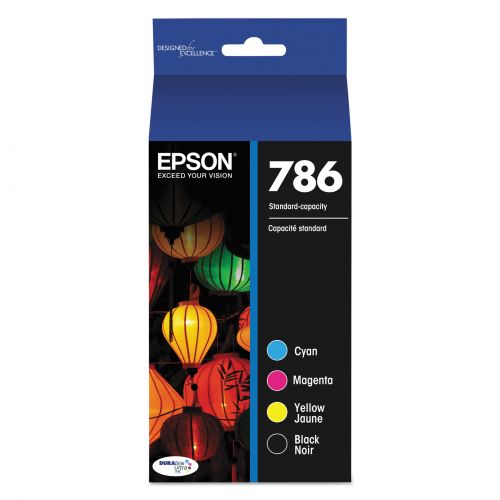 엡손 Epson T786120BCS (786) DURABrite Ultra Ink, BlackCyanMagentaYellow
