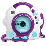 Little Pretender Kids Karaoke Machine - CD & MP3 Player Sing-A-Long Music Player With 2 Microphones