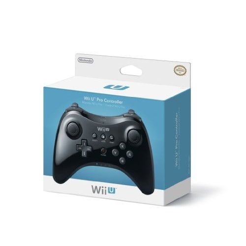 닌텐도 Refurbished Nintendo OEM Pro Controller Black For Wii U Gamepad