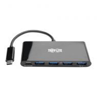 TRIPPLITE 4-Port USB 3.1 Hub, 4x USB-A, Thunderbolt 3PD Charging, Black