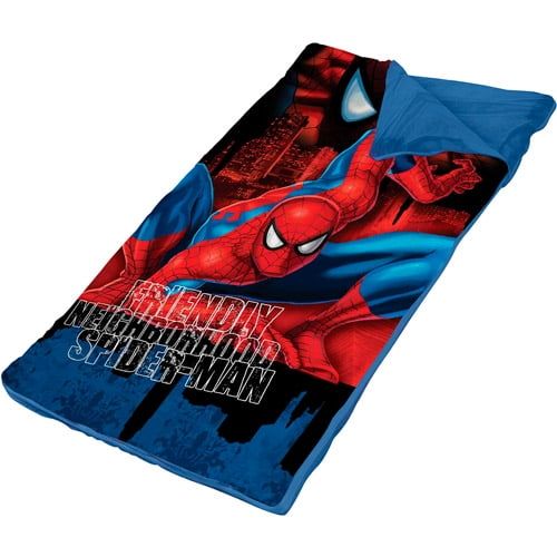 마블시리즈 Marvel Spider-Man Slumber Nap Mat with Bonus Sling Bag