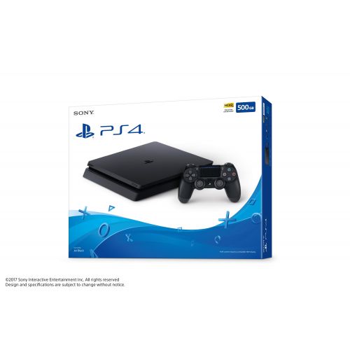 소니 Sony PlayStation 4, 500GB Slim System [CUH-2215AB01], Black, 3003347