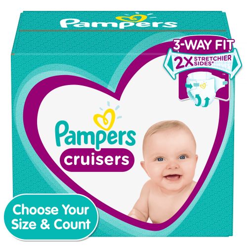  Pampers Cruisers Diapers Size 3, 25 Count