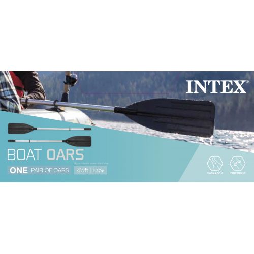 인텍스 Intex 69625E 54 Inch Paddle 2 Piece Dual Purpose Inflatable Boat Oars, Pair