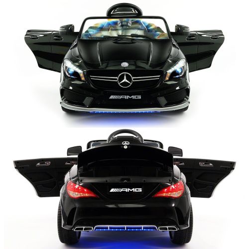  Mercedes Benz 2018 Licensed Mercedes AMG 12V Battery Ride on Toy Car w Dining Table, LED Lights, Openable Doors