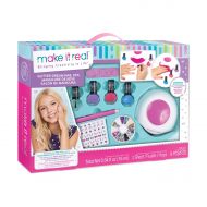MAKE IT REAL Glitter Dream Nail Spa Salon Kit, Kids Nail Polish and Manicure Set