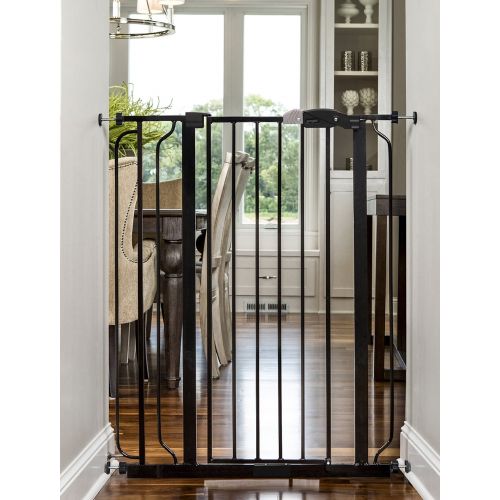  Regalo Deluxe Platinum Easy Step 41-Inch Extra Tall Walk Through Baby Gate, Pressure Mount with Included Extension Kit