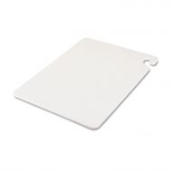 San Jamar Cut-N-Carry Color Cutting Boards, Plastic, 20w x 15d x 12h, White