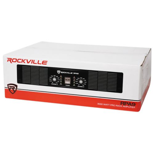  ROCKVILLE Rockville RPA9 3000 Watt Peak  1500w RMS 2 Channel Power Amplifier ProDJ Amp