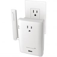 AMPED Amped Wireless REC22P High-Power Plug-In Ac1200 Wi-Fi Range Extender With Pass-through Outlet & USB Charging