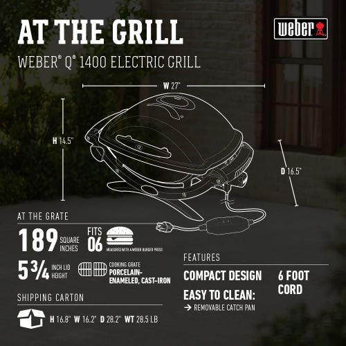  Weber Q1400 Electric Grill