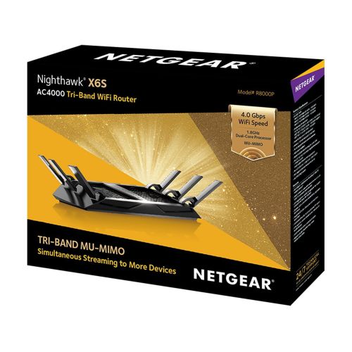  NETGEAR Netgear Nighthawk X6S Tri-Band AC4000 WiFi Router with MU-MIMO