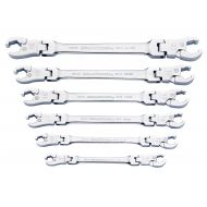 GearWrench 6 Piece Ratcheting Flex Flare Nut Wrench Set- Metric