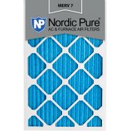 Nordic Pure 16x25x1 Pleated MERV 7 AC Furnace Air Filters Qty 6