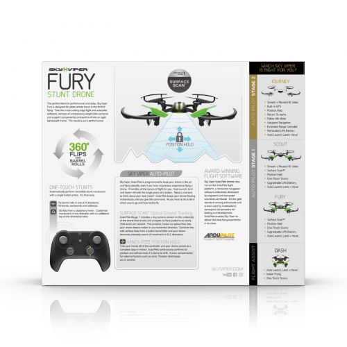  Sky Viper Fury Stunt Drone With Surface Scan