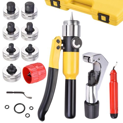  Yescom Hydraulic Tube Expander Swaging 7 Lever Expander Tools Kit HVAC Tool w Case
