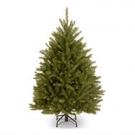 National Tree Unlit 4-12 Dunhill Fir Hinged Artificial Christmas Tree
