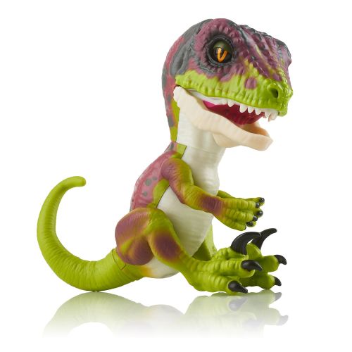  Untamed Raptor by Fingerlings - Stealth (Green) - Interactive Collectible Dinosaur - By WowWee
