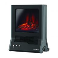 Lasko Fireplace Ceramic Heater with HighLow Heat Settings & Flame Only Setting,Cool-touch Window and Exterior, Automatic Overheat Protection
