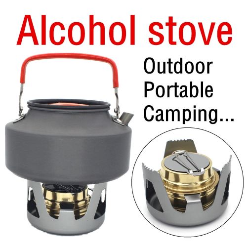  MIARHB Portable Mini Spirit Burner Alcohol Stove For Outdoor Hiking Camping