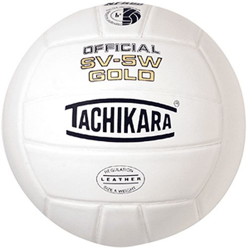  Tachikara Sv 5W Leather Volleyball BlWhSi