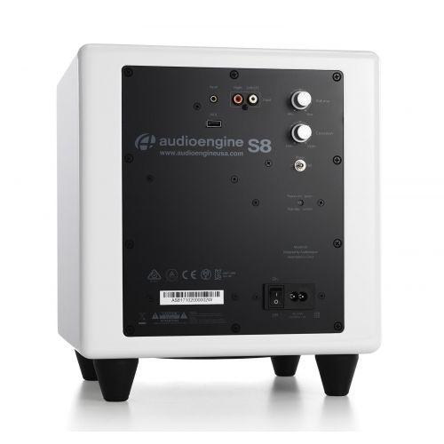  Audioengine AS8 White 8-inch Powered Subwoofer