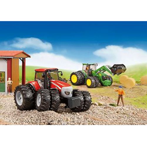 Bruder Toys John Deere 7930 With Frontloader And Trailer Toy Tractor Play Set