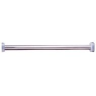 Bobrick 6107x60 ClassicSeries 304 Stainless Steel Heavy Duty Shower Curtain Rod with Square End Flange, Satin Finish, 1 Diameter x 60 Length