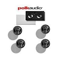 Polk Audio 70-RT + Polk Audio 255C-RT 5.0 Vanishing Series In-Ceiling  In-Wall Home Theater Speaker Package