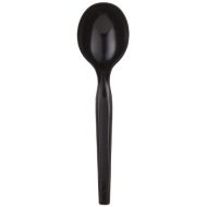 Dixie 5.75 Medium-Weight Polystyrene Plastic Soup Spoon by GP PRO (Georgia-Pacific), Black, SM517, (Case of 1,000)