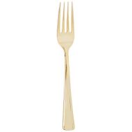 Green Direct Gold Plastic Forks Pack of 25 Elegant Heavyweight Disposable or Reusable Flatware Family Size Party Pack