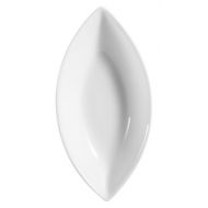 CAC China SHA-V4 Sushia 6-1/2-Inch by 3 3/8-Inch by 1-Inch Super White Porcelain Swallow Oval Dish, Box of 48