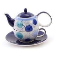 Cha Cult Tea for one Set Enisa Keramik, 4-teilig Kanne: 0,4 l, Tasse: 0,2 l