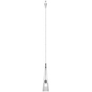 WAC Lighting QP913-CFCH Ingo Quick Connect Pendant with ClearFrosted Shade and Chrome Socket Set