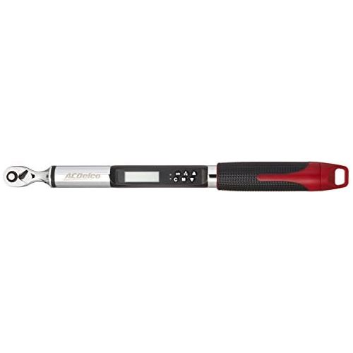  ACDelco Tools ARM313-2A 1.11-22.12 ft-lbs 14 Angle Electronic Digital Torque Wrench with Buzzer, Vibration & Flashing Notification