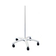 Luxo 50036LG 34 Rolling Floor Stand with Casters and Glides, Light Grey