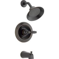 Peerless Claymore Single-Handle Tub and Shower Faucet Trim Kit with Single-Spray Shower Head, Oil-Rubbed Bronze PTT188790-OB (Valve Not Included)