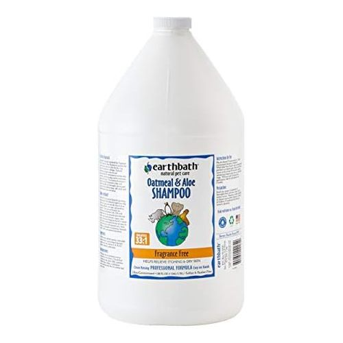  Earthbath Oatmeal and Aloe Shampoo Fragrance Free 1 Gallon