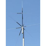 MFJ-2389 Compact 8-Band (80, 40, 20, 15, 10, 6, 2M & 70CM) Vertical HFVHFUHF Antenna - Handles 200W PEP
