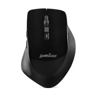 Perixx PERIMICE-716B, Wireless Ergonomic Mouse - Silent Click - Works on Almost Any Surface - Long Battery Life - Black