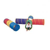 Abilitations Nylon SuperCrawl Tunnel with Closed Toggles and Storage Bag - 20 inches x 6 foot