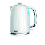 Breville VKJ990X Style Wasserkocher, weiss + 2 Scheiben Toaster, weiss