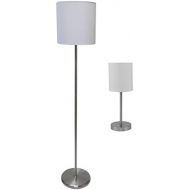 Ledu LEDU L9135 Slim Line Lamp Set, WhiteSilver