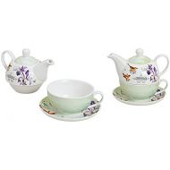 Wurm Tea for One Teekannen-Set Lilie aus Porzellan, 3-teilig 400/200 ml