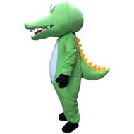 Sinoocean Crocodile Alligator Cayman Adult Mascot Costume Fancy Dress Cosplay Outfit