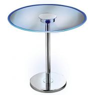 Kenroy Home 32176GCH Spectral LED Table, 20.0 x 20.0 x 20.0, Chrome Glass Table with Color Changing LEDS
